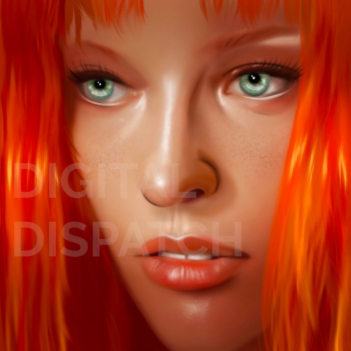 Leeloo Fifth Element Digital Print Poster Etsy