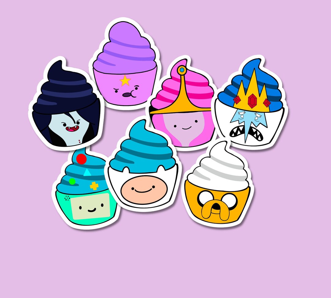 Adventure Time Printable Cupcake Toppers Digital Download SVG ...