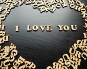 wooden letters for scrappbooking supplies, card making, Small embellishments