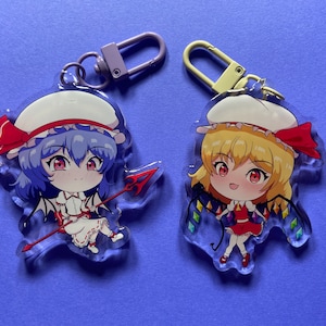 Scarlet Sisters [Touhou Project] [Acrylic Keychain] [Flandre] [Remilia]