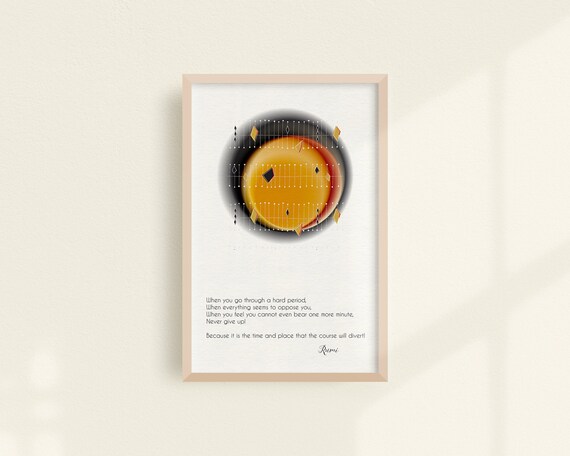 Never Give Up Quote Printable BOOK LOVER Gift Instant Download Rumi Poster Digital Download Wall Decor Modern Retro Art Burnt Orange Never Give Up Quote Printable BOOK LOVER Gift Instant Download Rumi Poster Digital Download Wall Decor Modern Retro Art Burnt Orange