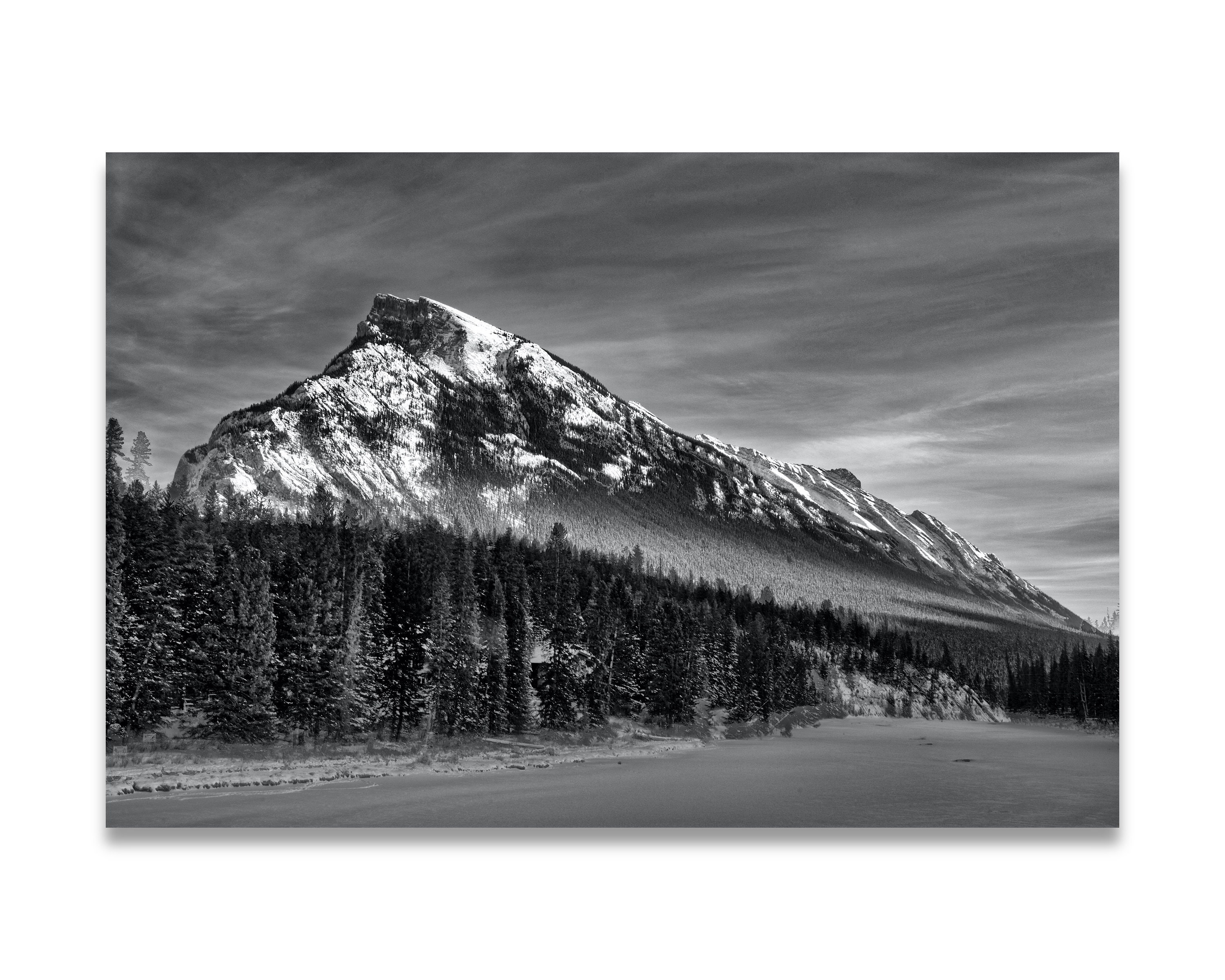 Canada Photography Print Instant download Art Prints Landscape Rundle Mountain in Banff Printable Mountain Alberta