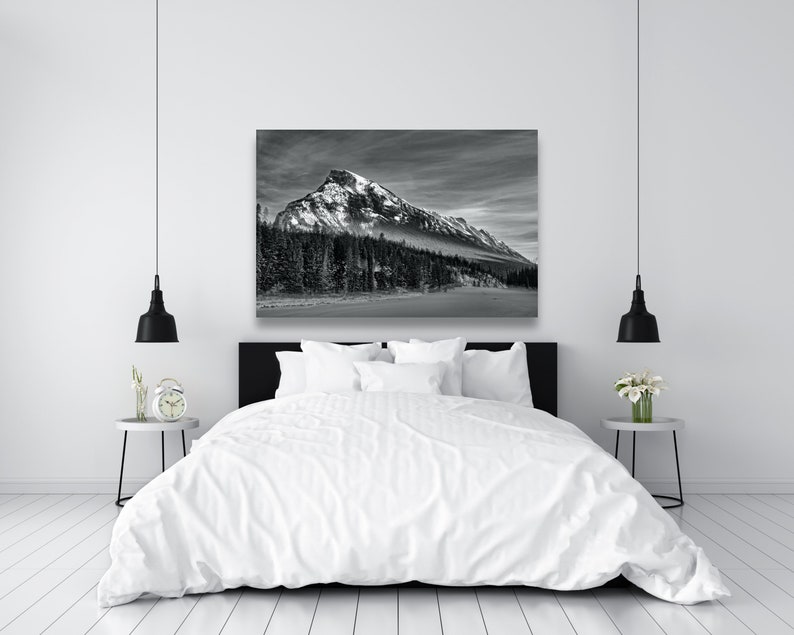 Canada Photography Print Instant download Art Prints Landscape Rundle Mountain in Banff Printable Mountain Alberta
