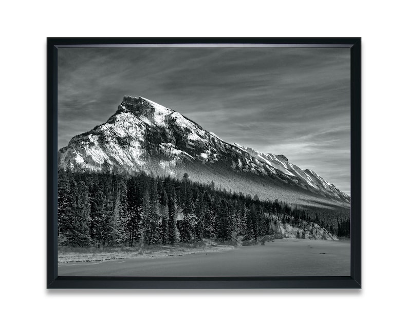 Canada Photography Print Instant download Art Prints Landscape Rundle Mountain in Banff Printable Mountain Alberta