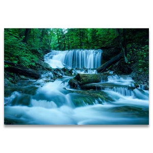 Waterfall Print, Waterfall Wall Art, Instant download, Weavers Creek Waterfall, Ontario Waterfalls, Landscape, digital download, Printable