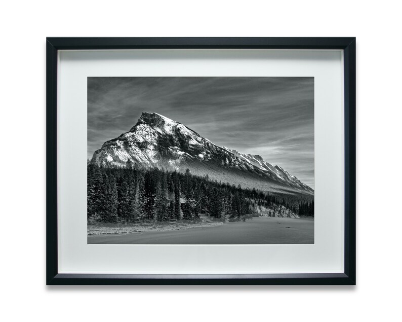 Canada Photography Print Instant download Art Prints Landscape Rundle Mountain in Banff Printable Mountain Alberta