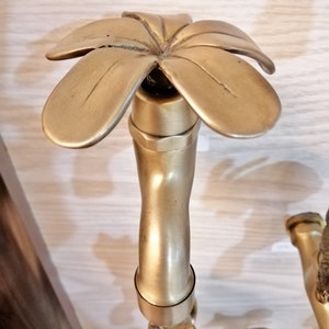 Plumeria Spigots Water Brass Basin Sink Tap Faucet  Vintage Wash Bowl Home Decor