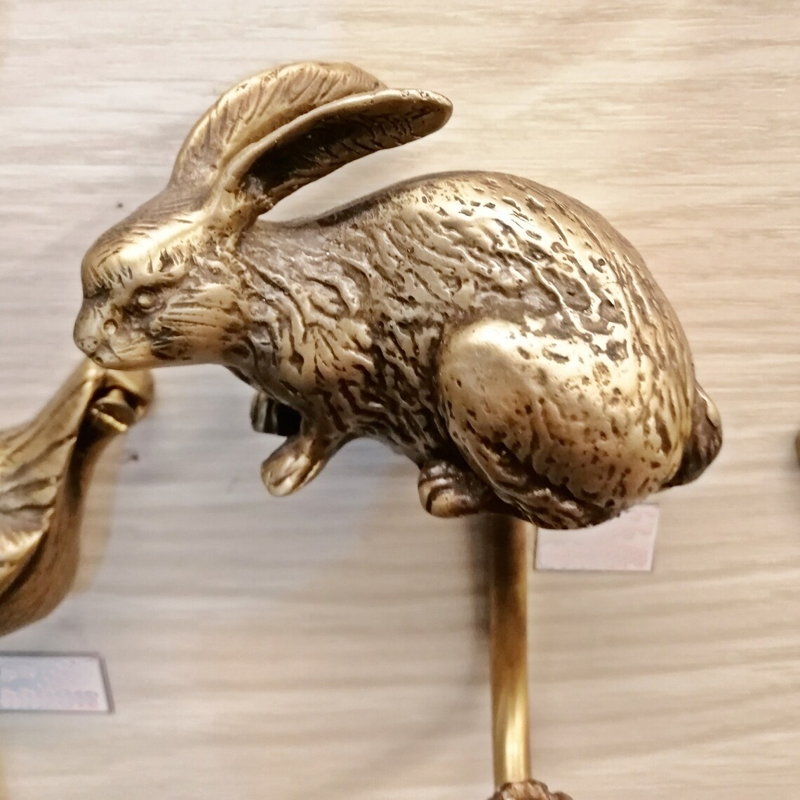 Vintage Brass Hook Hanger Half Half Rabbit Figurine Wall - Etsy