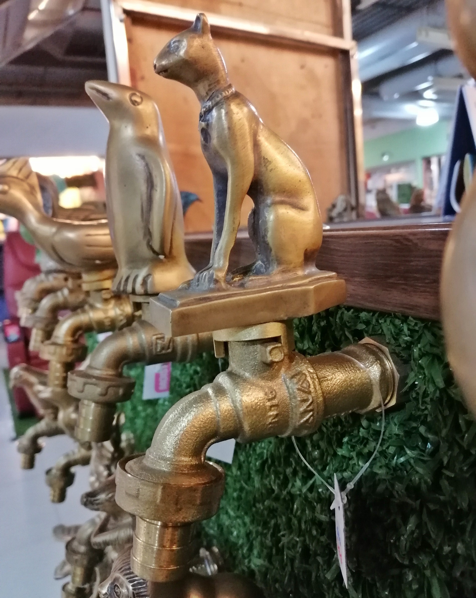 蛇口 真鍮 ガーデン エジプト 猫 蛇口 水 ヴィンテージ 蛇口 ハンドル