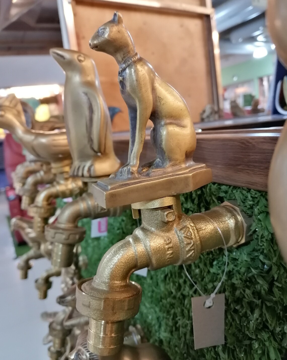 Tap Brass Garden Egypt Cat Faucet Water Vintage Spigot Handle Etsy UK