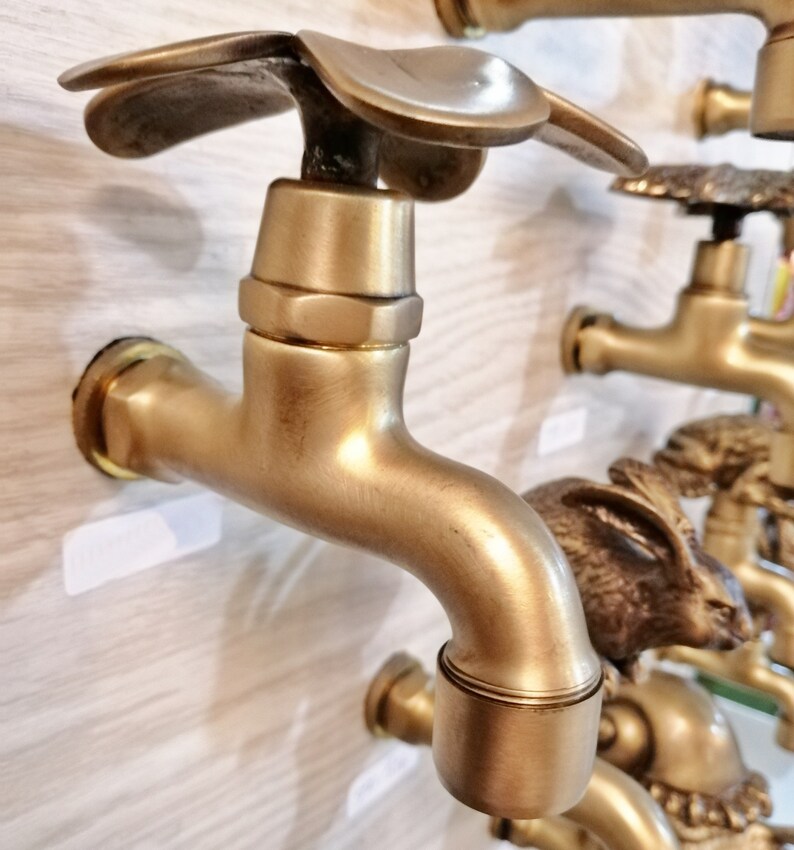 Plumeria Spigots Water Brass Basin Sink Tap Faucet Vintage - Etsy