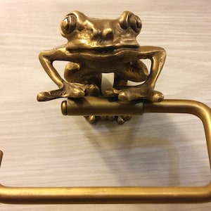 Porta fazzoletti di carta stile vintage ottone rana toilette bagno resort casa