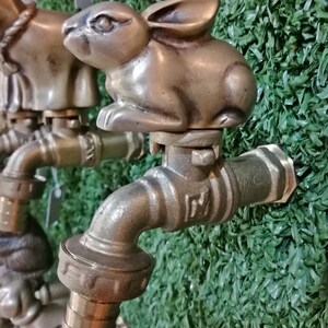 Faucet Brass Vintage Rabbit Small Garden Tap Spigot Yard Water Home ...