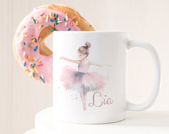 Ballet Dancer Mug customized with Name
