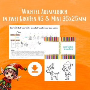 Wichtel Mini Buch zum Groß und Klein Zaubern
