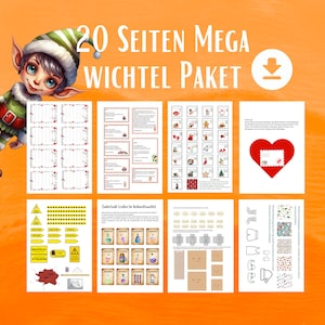 20 Seiten MEGA Wichtelpaket, digitaler Download