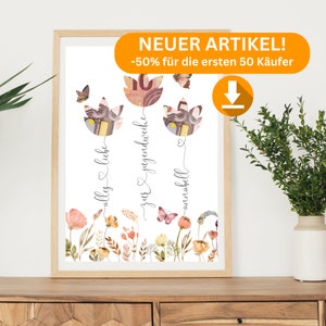 geldcadeau "Jugendweihe", op maat met naam, thuis bedrukken