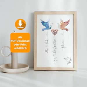 Geldgeschenk Konfirmation  personalisierbar,mit Namen