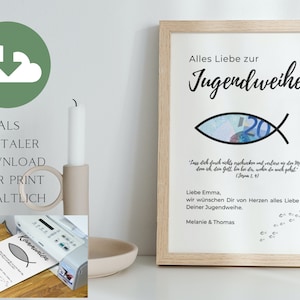 Geldgeschenk Jugendweihe  personalisierbar,mit Namen