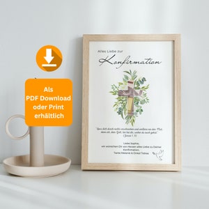 Geldgeschenk Konfirmation  personalisierbar,mit Namen