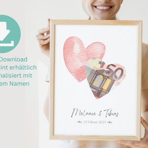 Geldgeschenk zur Hochzeit  personalisierbar,mit Namen personalisiert