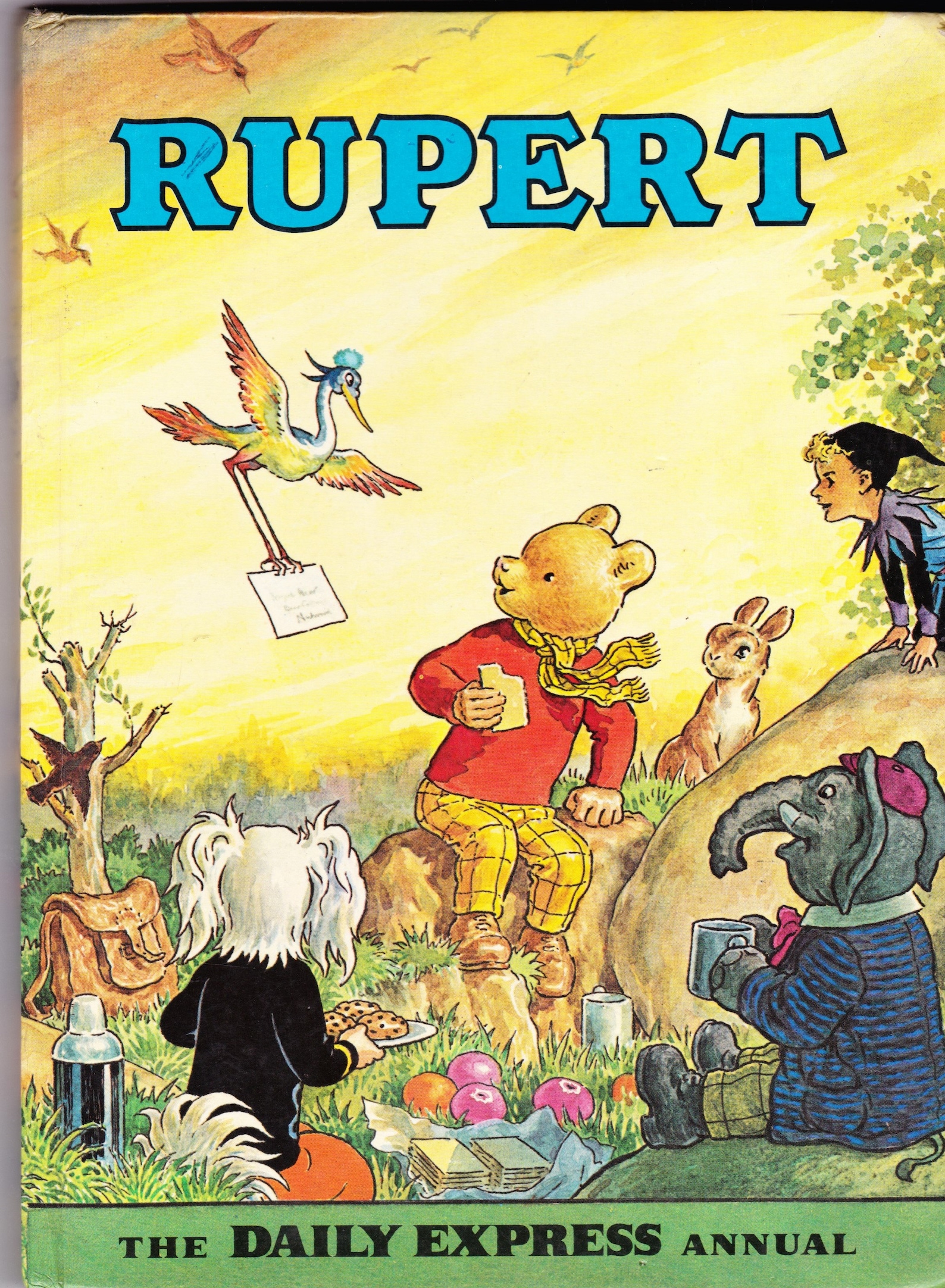 VINTAGE RUPERT Bear ANNUAL 1972 70s Daily Express Etsy