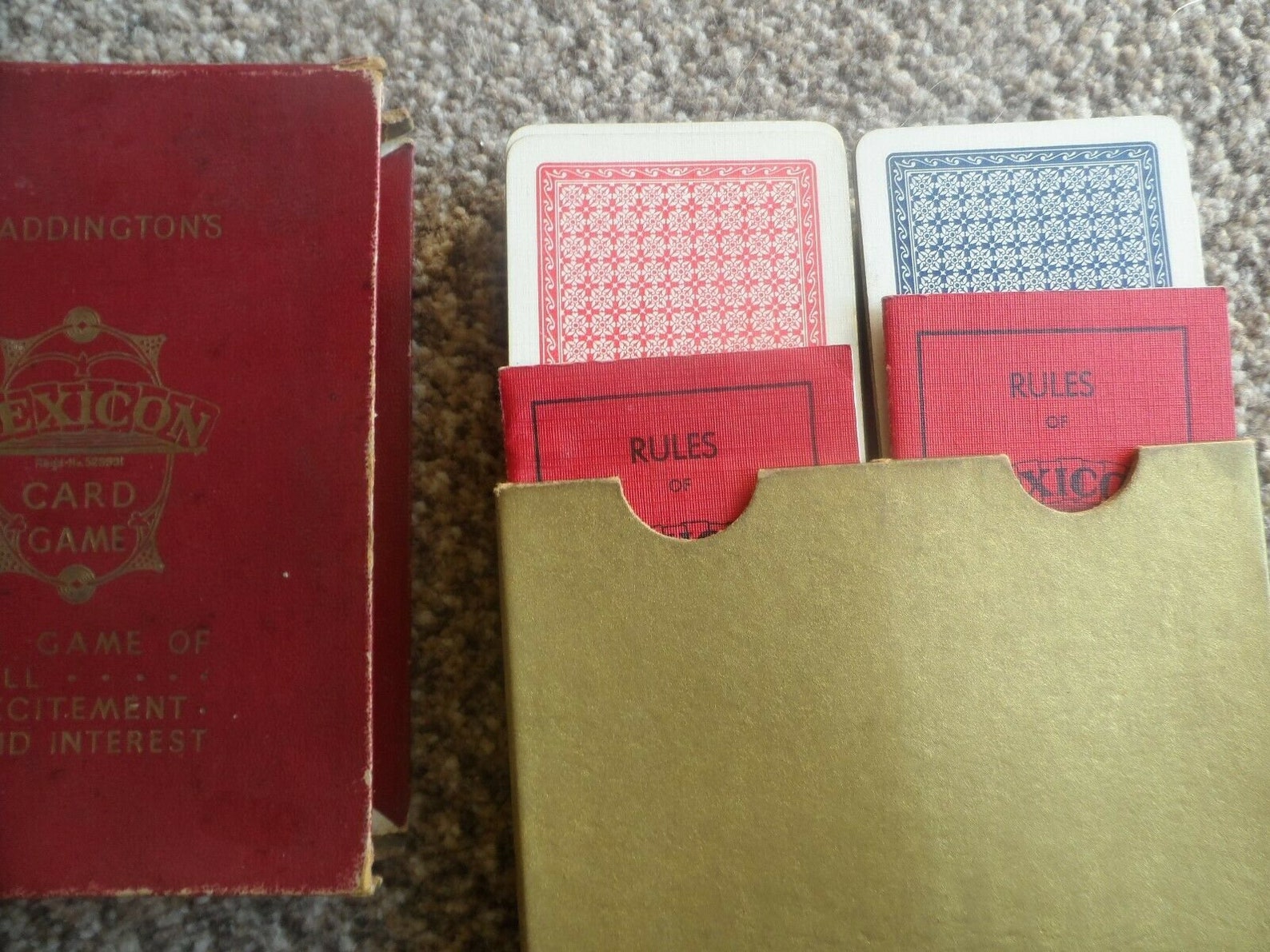 Vintage WADDINGTON LEXICON CARD Game Spelling Alphabet Words Etsy