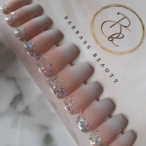 French ombre false nails
