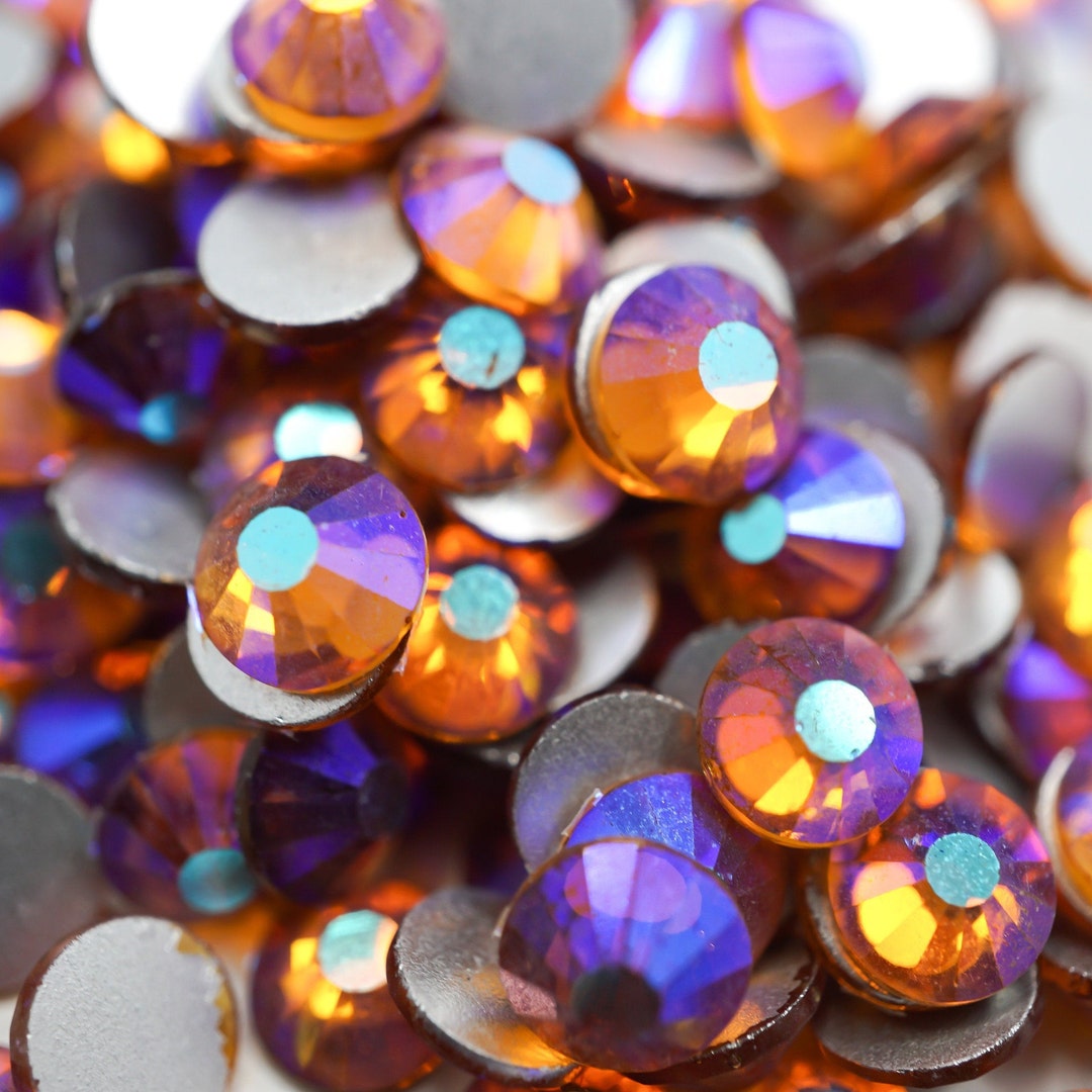 Topaz AB Rhinestones High Quality - GLASS- Flat Back - Ss16 - Ss20 ...