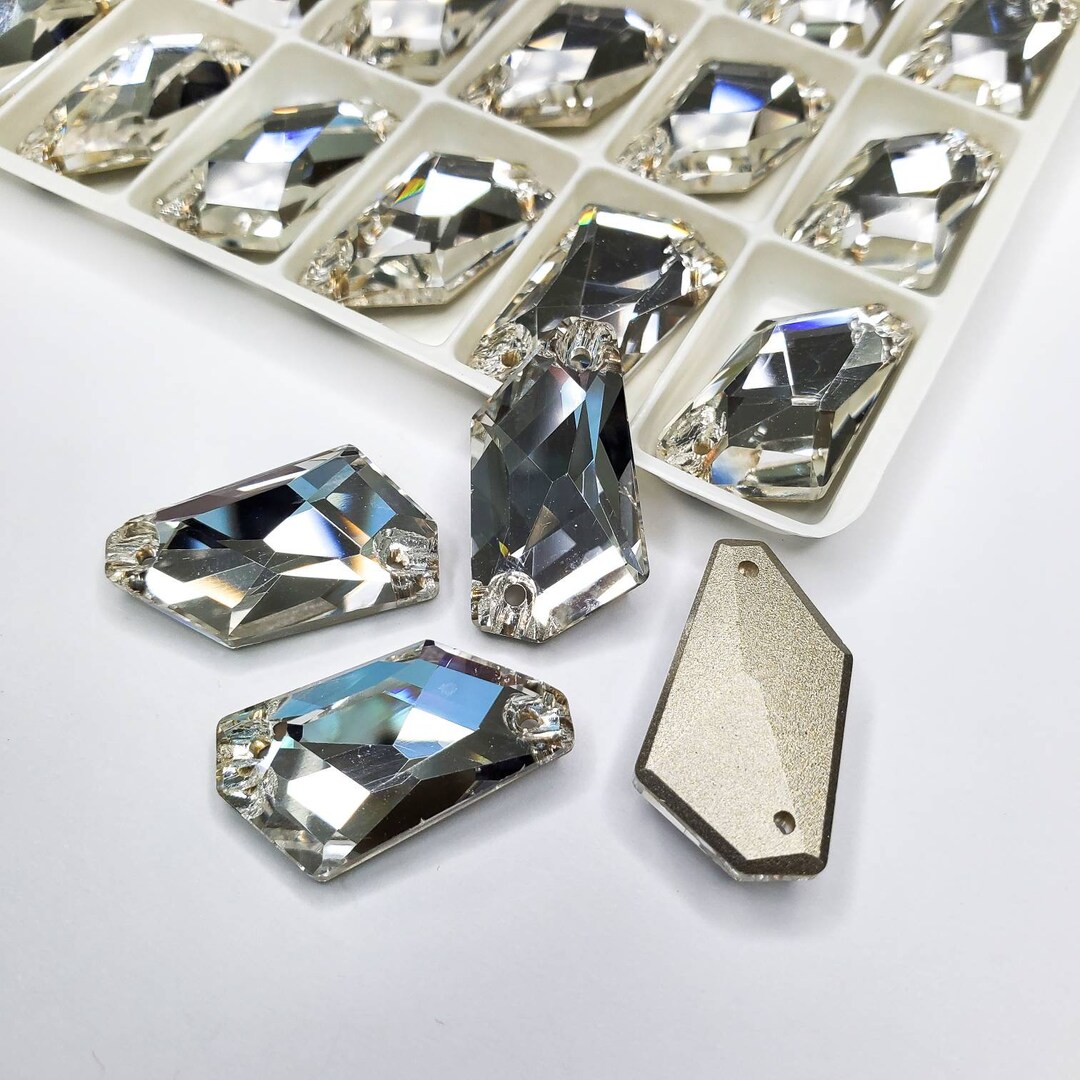 Crystal ART Sew on Stones Glass Sew on Rhinestone 24pcs Etsy