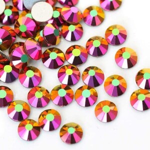 Rose Gold AB Rhinestones High Quality - GLASS- Flat Back - Ss16 - Ss20 ...