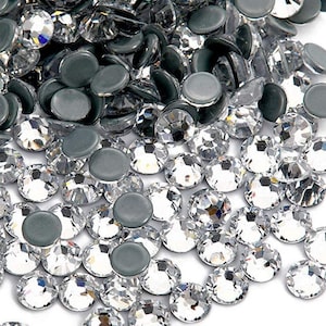 1440-Crystal Clear Rhinestones High Quality - GLASS- hotfix -