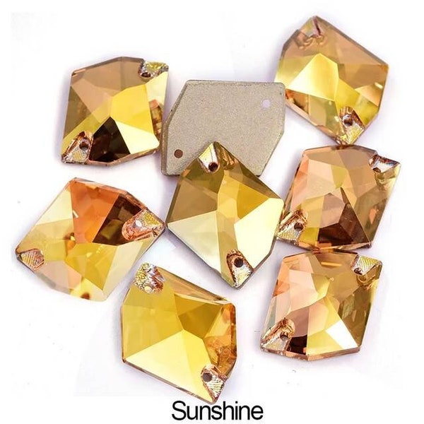 SUNSHINE - Cosmic Glass Sew on Rhinestone