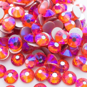 Hyacinth AB Rhinestones High Quality - GLASS- flat back - ss16 - ss20 - ss30 - (code #055)