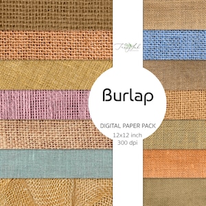 Carta digitale Burlap, carta da demolizione, carta di tessuto, carta tela, carta con texture ia, tela naturale, matrimonio rustico, burlap vintage
