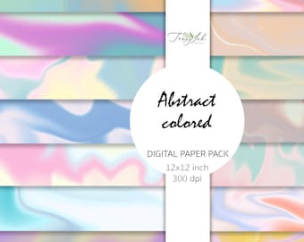 Abstrakte farbige digitales Papier, farbige Marmorpapier, Scrapbooking Papier, abstraktes Papier, Pastell Marmor, Wirbel Muster, abstrakte Hintergrund