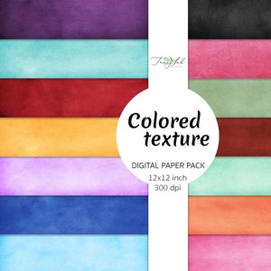 Papel digital de textura colorida, papel para scrapbooking, papel arco-íris, textura de camurça, tons boho, papel pastel, fundo abstrato, moderno