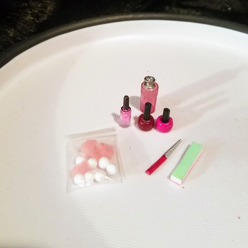 Barbie Manicure Set Miniature Finger Nail Polish Polish Etsy