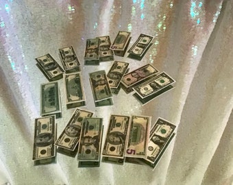 GI Joe Barbie! 1/6 scale Bag-o-Money miniature toy money $100 bills 