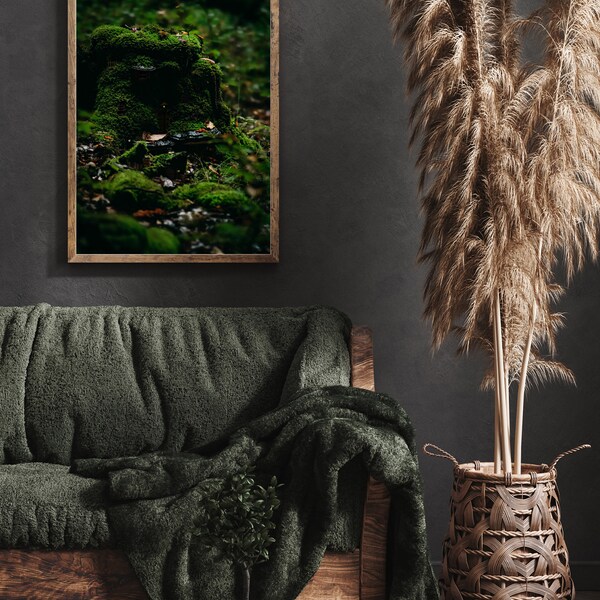 Poster - Fairyhouse - 30 x 40 cm - Forest spirit life - Forest - Photography - Fairytale - Magic - Nature - Wall decoration - Fairy tale - Fairy