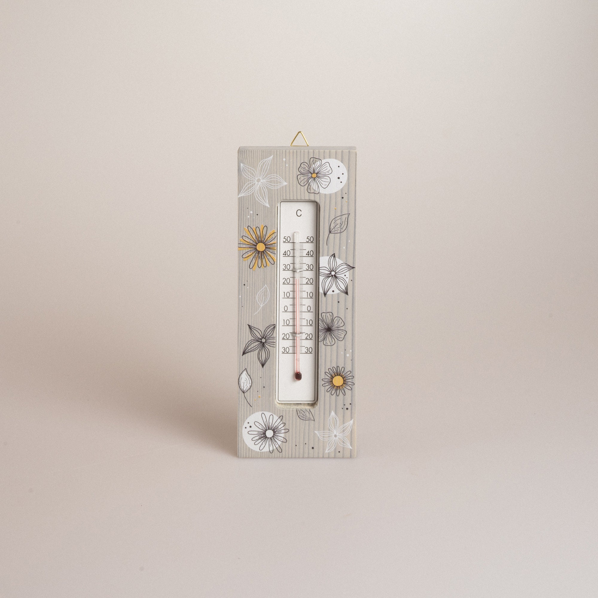 Analoge-Wetterstation, Regenmesser Thermometer als Gartenstecker