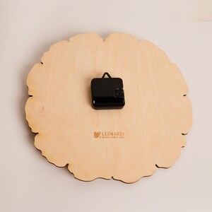Orologio Ticktock - da parete, silenzioso, con indicatori delle ore | Decorazione per la casa | Arte da parete in legno | Regalo per la casa immagine 4