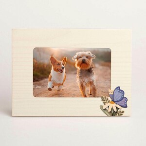 Cornice Estate Alpina in legno di abete tinto - Posizionabile in verticale e orizzontale - da appendere o da appoggio - regalo - Decorazione