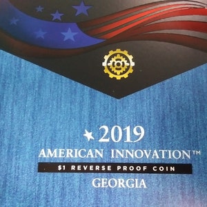 2019 Reverse Proof Innovation Dollar Georgia