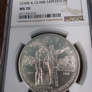 2004-P Lewis & Clark Silver Dollar MS 70 NGC