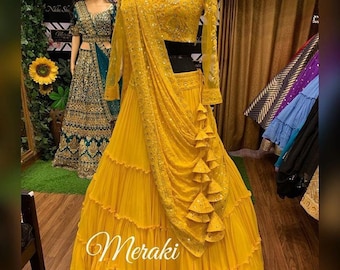 haldi dress for girl