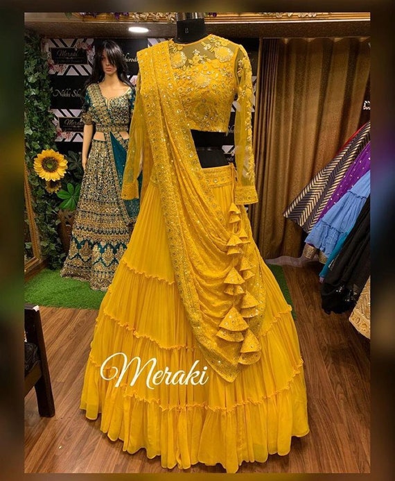 haldi lehenga choli