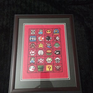 Mario Bros Cross Stitch Pattern