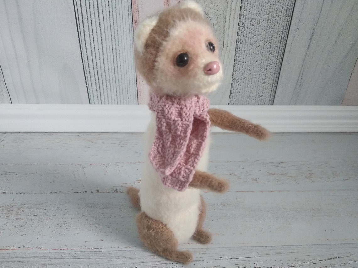 11 inches Ferret plush Realistic stuffed animal Etsy