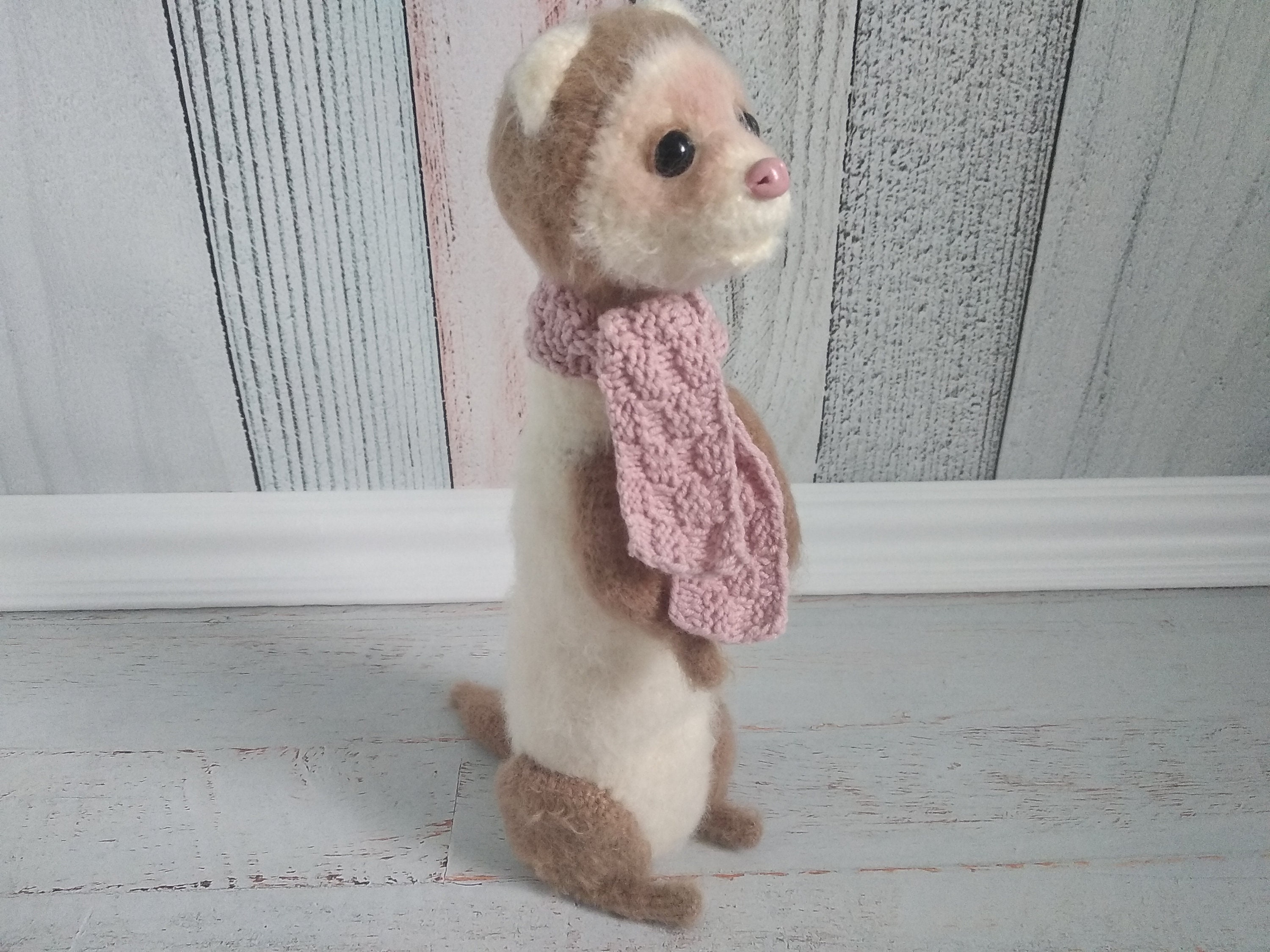 11 inches Ferret plush Realistic stuffed animal Etsy